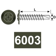 Surub autoforant cap special "plat+saiba", otel, zincat / vopsit, Rocast