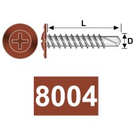 Surub autoforant cap special "plat+saiba", otel, zincat / vopsit, Rocast