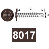 Surub autoforant cap special "plat+saiba", otel, zincat / vopsit, Rocast