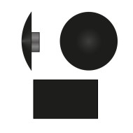 Capacele din plastic Ø16 mm, pentru suruburi torx T30, plastic, colorat, Rocast