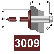 Pop-nit cap lat, Aluminiu - Otel, vopsit, Bralo