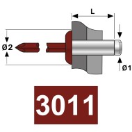 Pop-nit standard cap bombat colorat, Aluminiu - Otel, Bralo