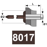 Pop-nit standard cap bombat colorat, Aluminiu - Otel, Bralo