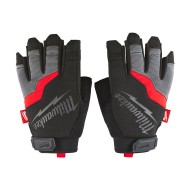 Manusi de protectie fara degete, marimea 10 / XL, usoare si permeabile, sistem de inchidere velcro, Milwaukee