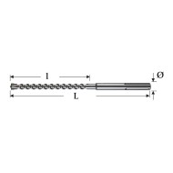 Burghiu MX4, Ø 40 mm, L totala 1320 mm, L activa 1200 mm, pentru ciocan rotopercutor SDS-Max - gama Heavy-Duty, Milwaukee