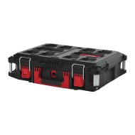 Cutie de transport - PACKOUT, 560 x 410 x 170 mm, protectie IP 65, cu colturi laterale ranforsate, Milwaukee