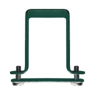 Brida banda 20 x 2 mm pentru stalp 40 x 40 mm, finisaj verde, RAL 6005, 10 buc/cutie, Rocast