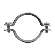 Brida banda 20 x 2 mm, Ø stalp 48.3 mm, Ø stalp in inch 1 1/2 inch, finisaj zincat, 10 buc/cutie, Rocast