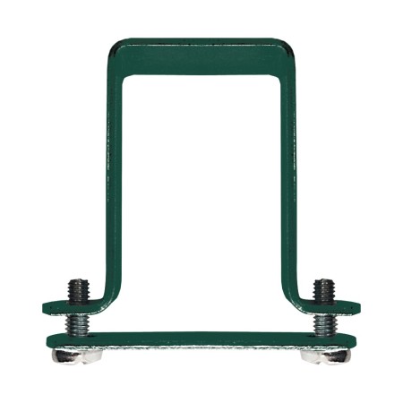 Brida banda 20 x 2 mm pentru stalp 60 x 40 mm, finisaj verde, RAL 6005, 10 buc/cutie, Rocast
