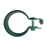 Brida banda, executie 20 x 2mm ptr. fixare de capat, Ø stalp 48.3 mm(1 1/2 inch), finisaj verde, RAL 6005, 5 buc/cutie, Rocast