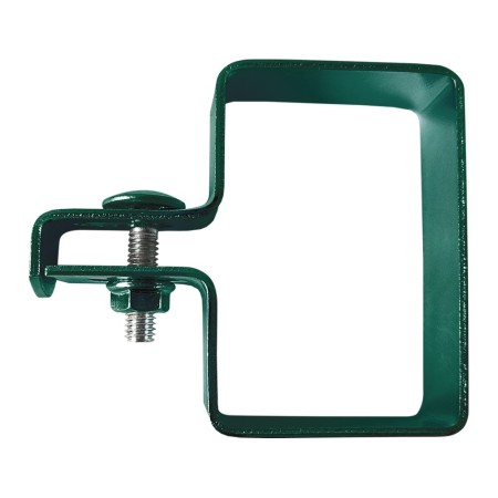 Brida banda 20 x 2 mm pentru fixare capat, stalp 60 x 40 mm, finisaj verde, RAL 6005, 5 buc/cutie, Rocast