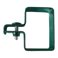 Brida banda 20 x 2 mm pentru fixare capat, stalp 60 x 40 mm, finisaj verde, RAL 6005, 5 buc/cutie, Rocast