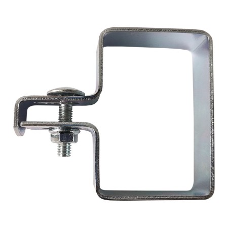 Brida banda 20 x 2 mm pentru fixare capat, stalp 60 x 40 mm, finisaj zincat, 5 buc/cutie, Rocast