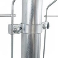 Brida banda, executie 20 x 2 mm, Ø stalp 48.3 mm(1 1/2 inch), finisaj zincat, 5 buc/cutie, Rocast