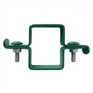 Brida banda 20 x 2 mm pentru fixare panou intre stalpi, stalp 60 x 40 mm, finisaj verde, RAL 6005, 5 buc/cutie, Rocast
