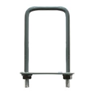 Brida din otel rotund, stalp 100 x 50 mm, finisaj antracit, RAL 7016, 25 buc/cutie, Rocast