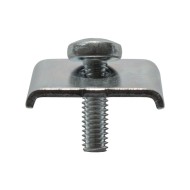 Clema 25 x 20 mm cu surub M6 x 20 mm, finisaj zincat, 100 buc/cutie, Rocast