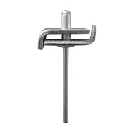 Set inadire panouri de gard, 2 cleme de 20 x 20 x 2.5 mm, pop-nit Ø 4 x 12 mm, finisaj verde, RAL 6005, 20 buc/cutie, Rocast