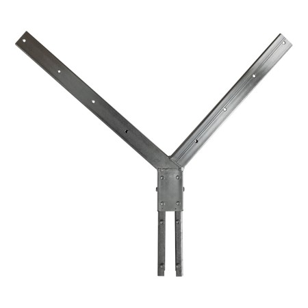 Suport dublu executat din teava de otel 40 x 40 mm, pentru stalpi 60 x 40 mm, finisaj verde, RAL 6005, 1 buc/cutie, Rocast