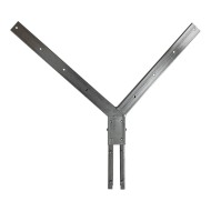 Suport dublu executat din teava de otel 40 x 40 mm, pentru stalpi 60 x 40 mm, finisaj verde, RAL 6005, 1 buc/cutie, Rocast