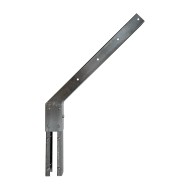 Suport simplu executat din teava de otel 40 x 40 mm, pentru stalpi 60 x 40 mm, finisaj verde, RAL 6005, 1 buc/cutie, Rocast