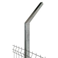 Suport simplu executat din teava de otel 40 x 40 mm, pentru stalpi 60 x 40 mm, finisaj zincat, 1 buc/cutie, Rocast