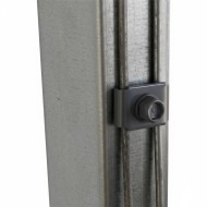 Set surub torbant cu piulita si clema, M8 x 100 mm, A stalp  80 mm, finisaj antracit, RAL 7016, 50 buc/cutie, Rocast