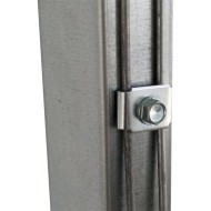Set surub torbant cu piulita si clema, M8 x 80 mm, A stalp  60 mm, finisaj zincat, 50 buc/cutie, Rocast