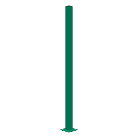 Stalp gard cu talpa 140 x 140 x 4.5 mm, dimensiune 60 x 40 mm, lungime 1500 mm, finisaj antracit, RAL 7016, 1 buc/cutie, Rocast