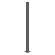 Stalp gard cu talpa 140 x 140 x 4.5 mm, dimensiune 60 x 40 mm, lungime 1500 mm, finisaj antracit, RAL 7016, 1 buc/cutie, Rocast