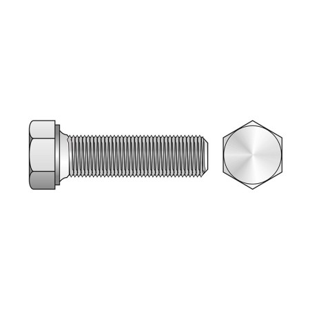 Surub, M36 x 100, total filetat cu cap hexagonal, inox A2, DIN 933, 1 buc./cutie