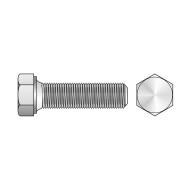 Surub, M5 x 12, total filetat cu cap hexagonal, nailon, DIN 933, 50 buc./cutie