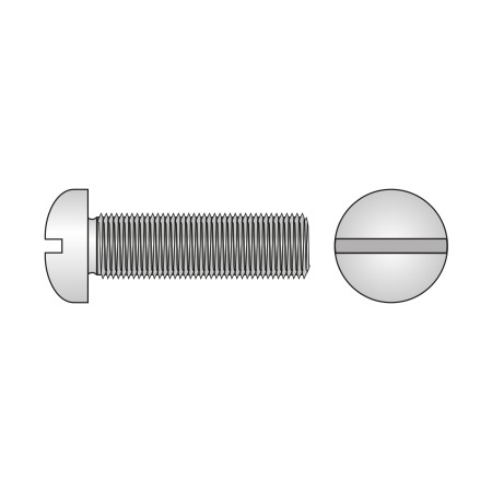 Surub M6 x 35, cap bombat crestat, otel gr. 4.8 zincat, DIN 85, 50 buc./cutie