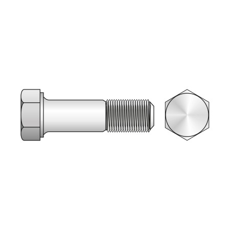 Surub, M16 x 1.50 x 80, cu cap hexagonal, partial filetat cu pas fin, otel gr. 10.9, DIN 960, 5 buc./cutie