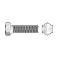 Surub, M 8 x 1.00 x 40, cu cap hexagonal, total filetat cu pas fin, otel gr. 10.9, DIN 960, 25 buc./cutie