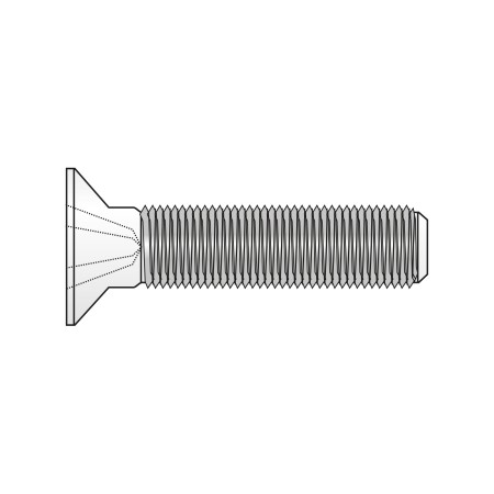 Surub, M5 x 20, cu cap inecat si locas cruciform, inox A2, DIN 965, 500 buc./cutie
