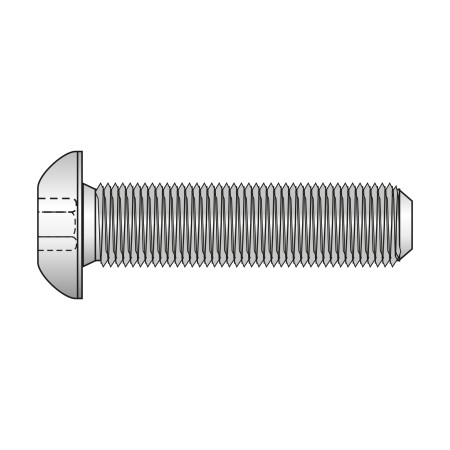 Surub, M12 x 65, cu cap bombat inbus, otel gr. 10.9, DIN 7380, 100 buc./cutie
