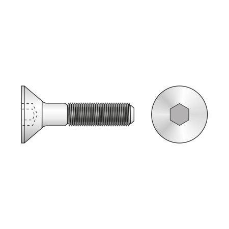 Surub M5 x 18 mm, otel gr. 10.9, DIN 7991, 50 buc./cutie