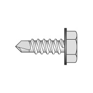 Surub autoforant 5.5 x 25 mm, cap HEX, forma K, DIN 7504, otel zincat, 250 buc./cutie
