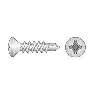 Surub autoforant 4.2 x 32 mm, cap semiinecat, forma Q, DIN 7504, otel zincat, 100 buc./cutie