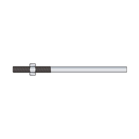 Tija M6 x 120 mm, filet 50 mm, otel zincat, M6 mm, 20 buc./cutie