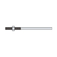Tija M6 x 300 mm, filet 50 mm, otel zincat, M6 mm, 50 buc./cutie