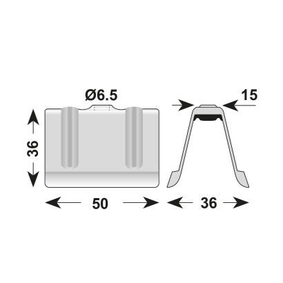Saiba Ø6.5 x 36 x 15 x 50 x...