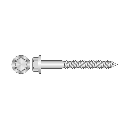 Surub autofiletant 6 x 150 mm, filet 90 mm, cap HEX, parte cilindrica Ø 6.3 mm, otel zincat, 20 buc./cutie