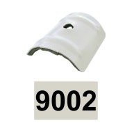 Saiba de coama Ø6.5 x 40 x 50 x 13 x R20 mm curbata, aluminiu, ral 9002 gri deschis, 500 buc./cutie