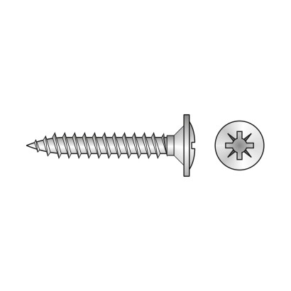 Surub 4 x 27 mm, cap plat Ø...