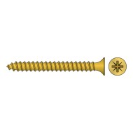 Surub PAL 2.5 x 25 mm, total filetat, cap innecat, TORX, otel zincat galben, 2000 buc./cutie