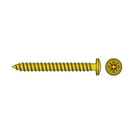 Surub PAL 5 x 20 mm, cap bombat, amprenta Pz2, otel zincat galben, 500 buc./cutie