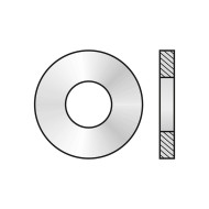 Saiba plata 6.6 mm, serie foarte mare, forma R, DIN 440 / 440R, inox A2, 10 buc./cutie