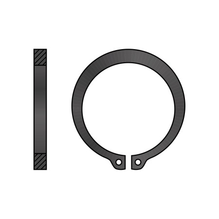 Inel de siguranta Seger  Ø 140 mm, pentru arbori, DIN 471, otel fosfatat, 1 buc./cutie